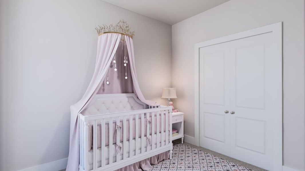 Furnished interior view inside a new home in Bridgewater, Midlothian (Image 13).