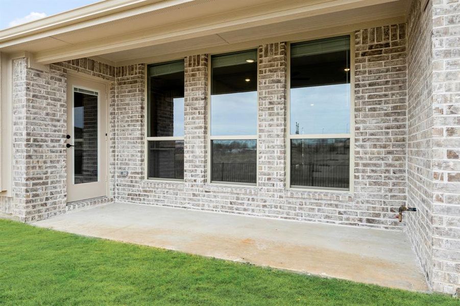 Exterior details and patio area of a home in Silo Mills, Joshua (Image 3). Exterior details and patio area of a home in Silo Mills, Joshua (Image 3).