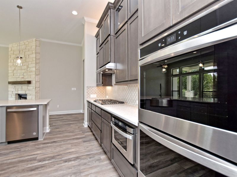 Representative furnished interior of a home built from the Siena III by Giddens Homes in Clearwater Ranch, Liberty Hill (Image 141).