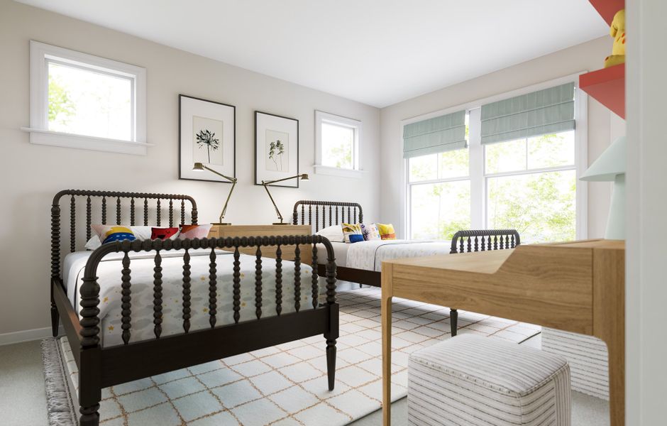 Furnished interior view inside a new home in Silverstone, Knightdale (Image 17).