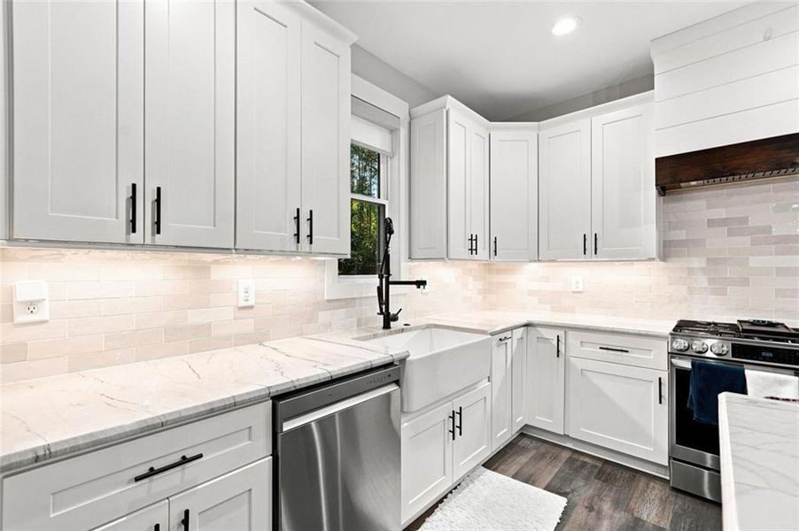 Furnished interior view inside a new home in , Canton (Image 49).