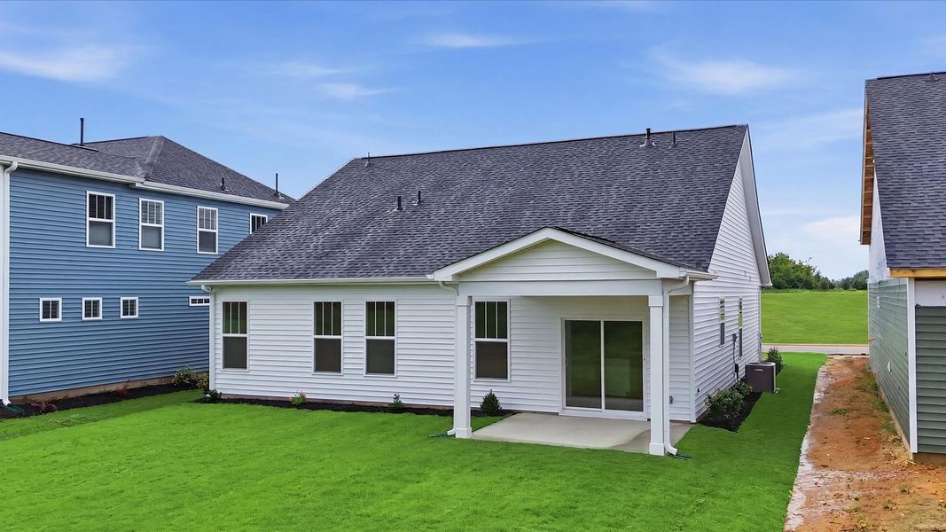 Exterior details and patio area of a home in Foxbank, Gray Court (Image 4).