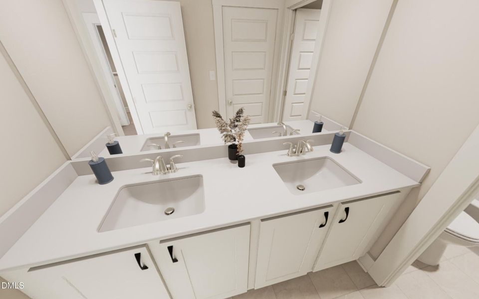Dual Sinks Secondary Bath