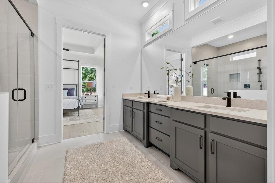 Furnished interior view inside a new home in Livingstone Park, Kennesaw (Image 25).