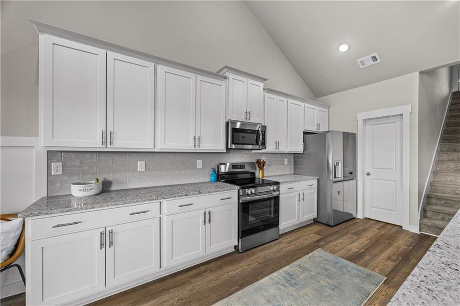 Furnished interior view inside a new home in Traditions of Braselton, Jefferson (Image 40). Furnished interior view inside a new home in Traditions of Braselton, Jefferson (Image 40).