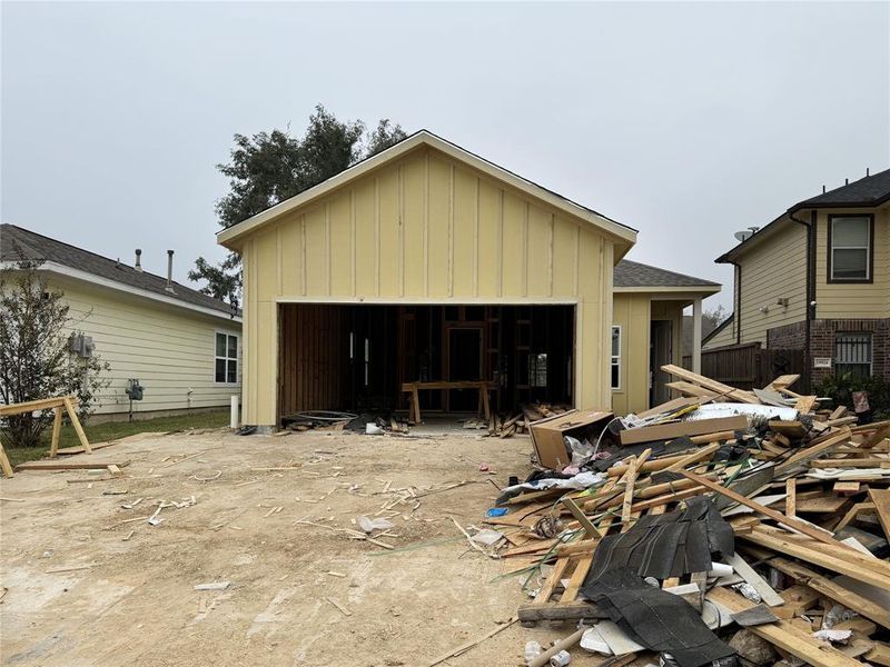 Front Elevation. Home in framing Stage, photos taken on photos taken on 11/27/24.