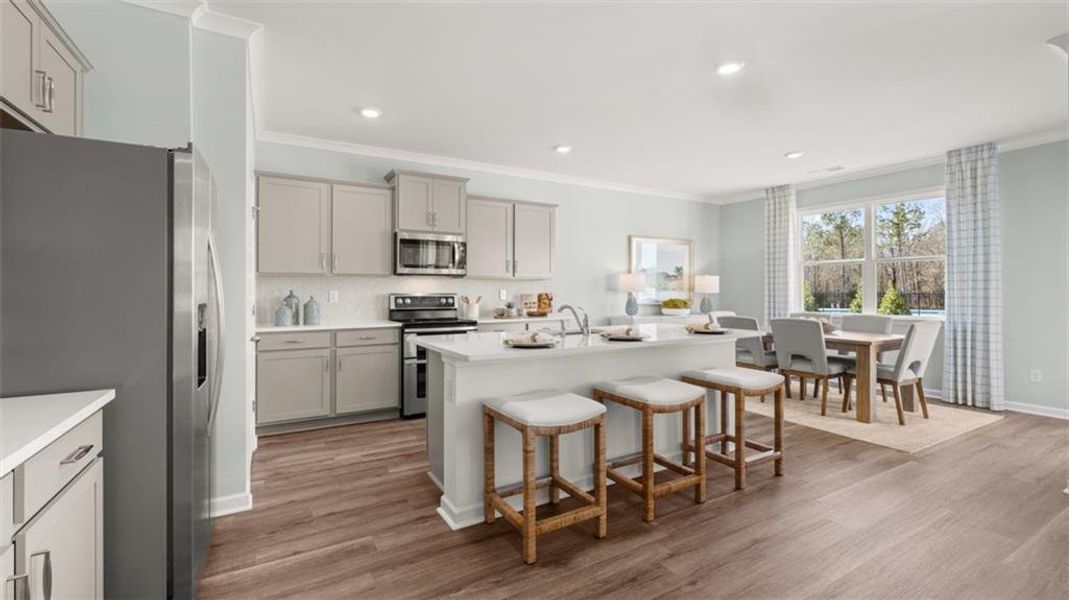 Furnished interior view inside a new home in Kingston Ranch at Lake Oconee, Buckhead (Image 16).