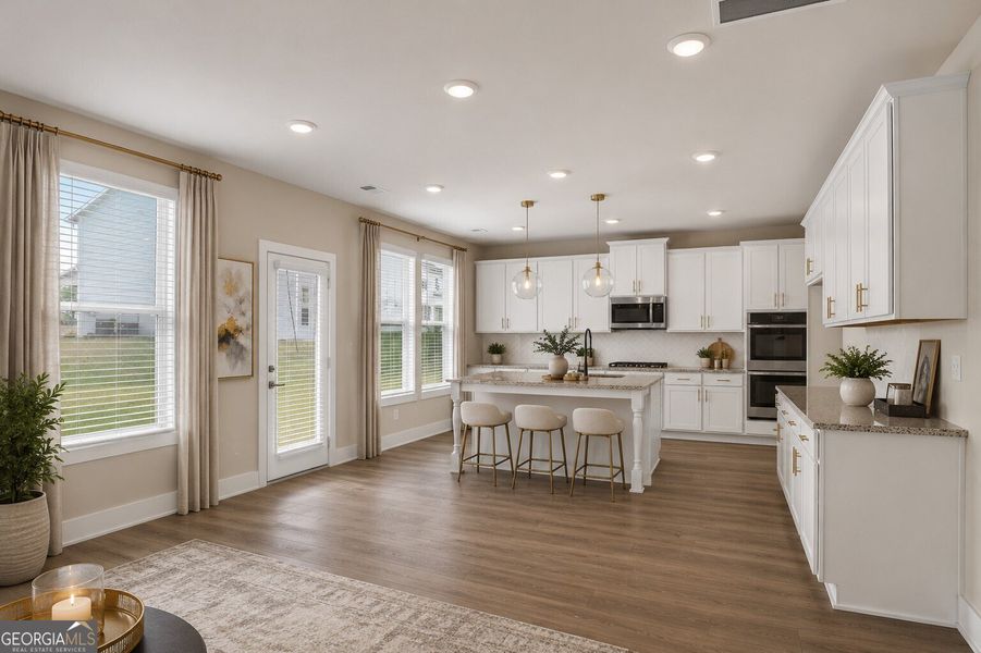 Furnished interior view inside a new home in The Fairways at Mirror Lake, Villa Rica (Image 41).