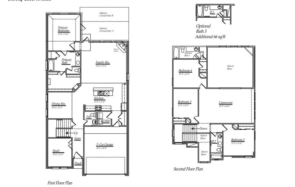 2D floor plan layout for the 254 by Long Lake Ltd. in Sunterra Lakes, Brookshire, TX (Image 3). 2D floor plan layout for the 254 by Long Lake Ltd. in Sunterra Lakes, Brookshire, TX (Image 3).