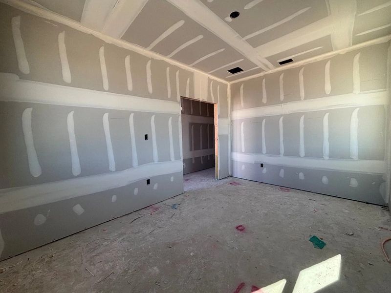 In-progress construction of a new home in The Colony 45s, Bastrop, TX (Image 4).