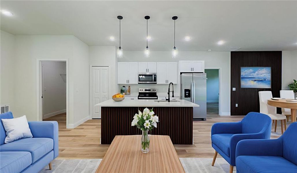Furnished interior view inside a new home in , Ocala (Image 8).