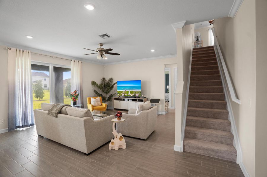 Furnished interior view inside a new home in , Loxahatchee (Image 38).