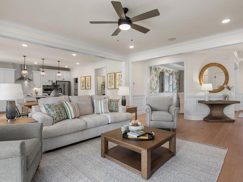 Representative furnished interior of a home built from the The Crawford by Davidson Homes LLC in Tobacco Road, Angier (Image 14).