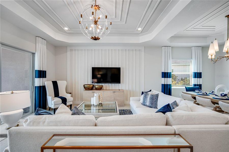 Furnished interior view inside a new home in Calusa Country Club, Lakewood Ranch (Image 13).
