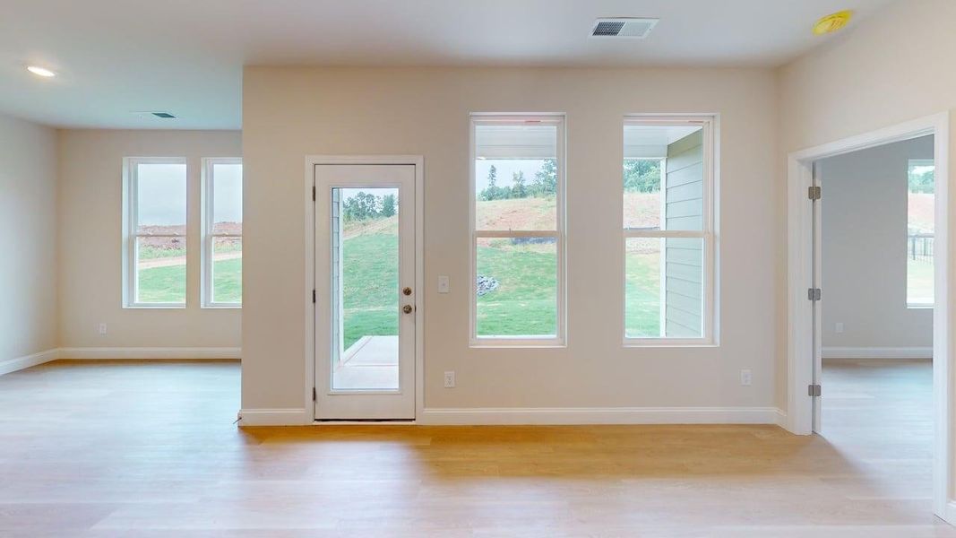 Representative unfurnished interior of a home built from the Melton Basement by Brookline Homes in The Terraces at Cramerton Mills, Gastonia (Image 5).