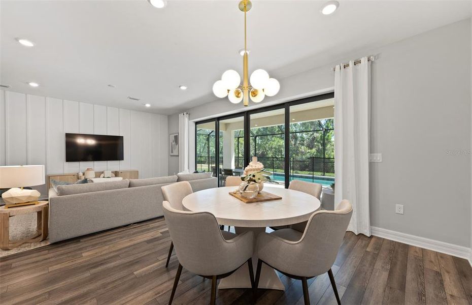 Furnished interior view inside a new home in The Strand at Cedar Grove, North Port (Image 6). Furnished interior view inside a new home in The Strand at Cedar Grove, North Port (Image 6).