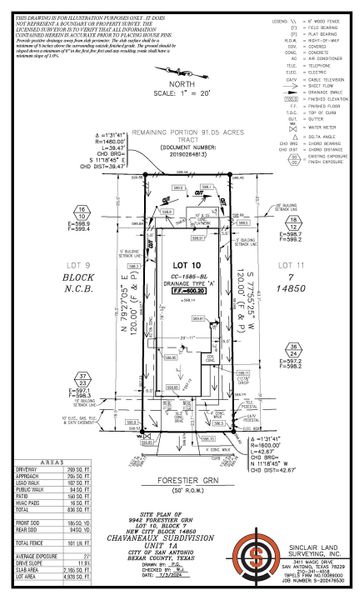 9942 forestier grn -site plan