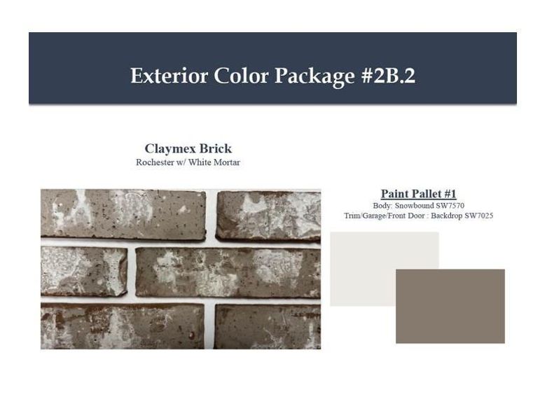 Sample of building materials used in homes in Laurel Landing, Alvin (Image 4).