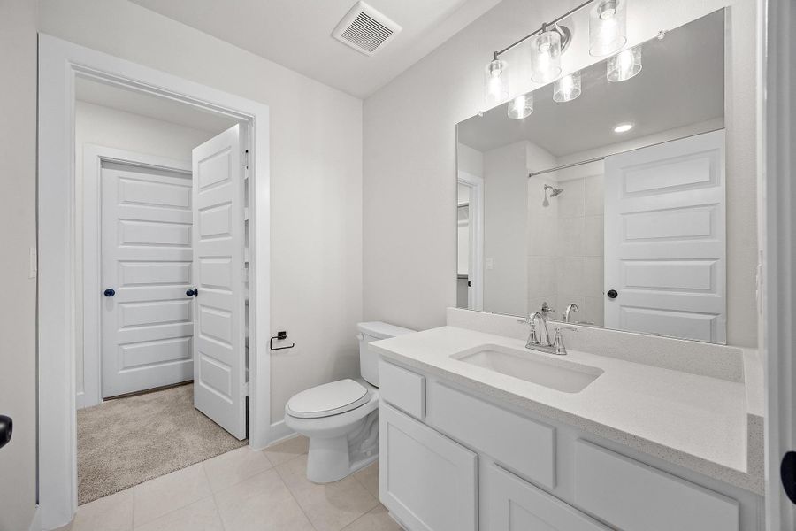 Furnished interior view inside a new home in Lakeside at Tessera - 50', Lago Vista (Image 11).