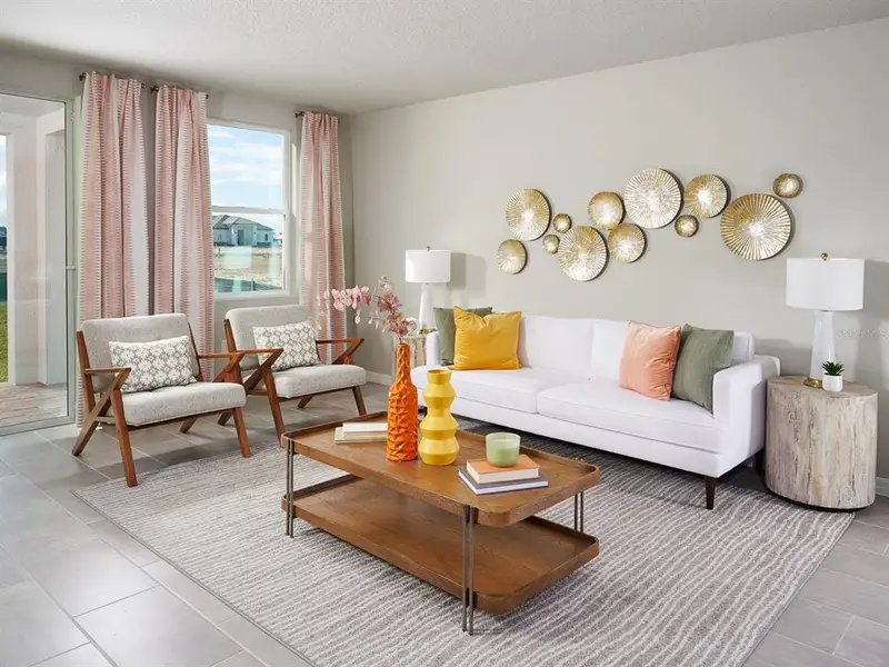 Furnished interior view inside a new home in Two Rivers - Premier Series, Zephyrhills (Image 5).
