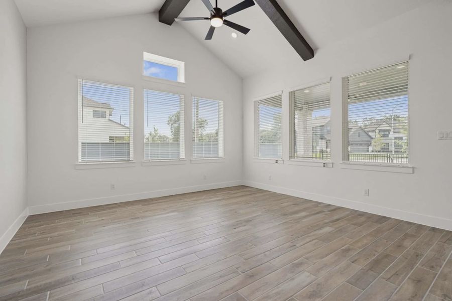 Representative unfurnished interior of a home built from the Malibu by Chesmar Homes in Fulshear Lakes, Fulshear (Image 23).