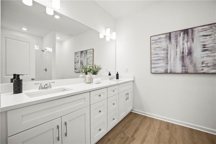 Furnished interior view inside a new home in , Atlanta (Image 16).