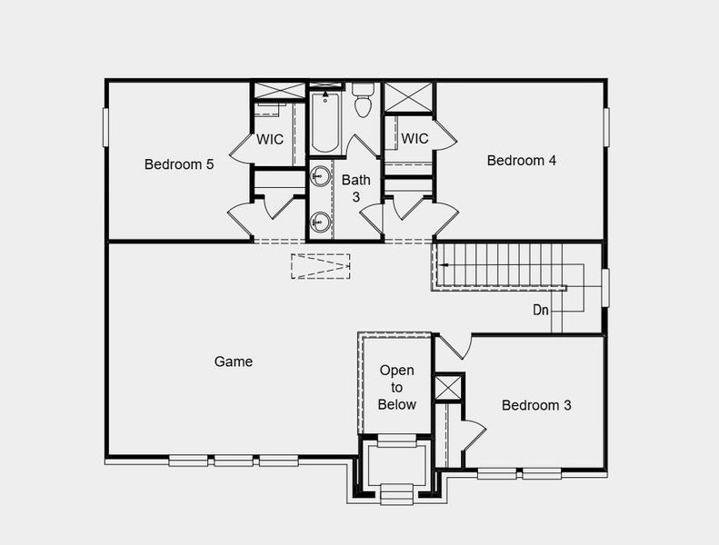 Second Floor Plan - Additional Highlights Include: washer, dryer, refrigerator, and covered back patio with gas drop for future grill Second Floor Plan - Additional Highlights Include: washer, dryer, refrigerator, and covered back patio with gas drop for future grill