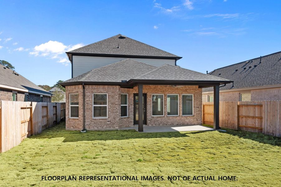 Exterior details and patio area of a home in Wildrye, Waller (Image 4). Exterior details and patio area of a home in Wildrye, Waller (Image 4).