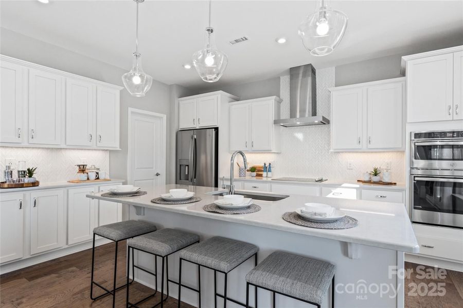 Furnished interior view inside a new home in Enclave at Belmont, Belmont (Image 7).