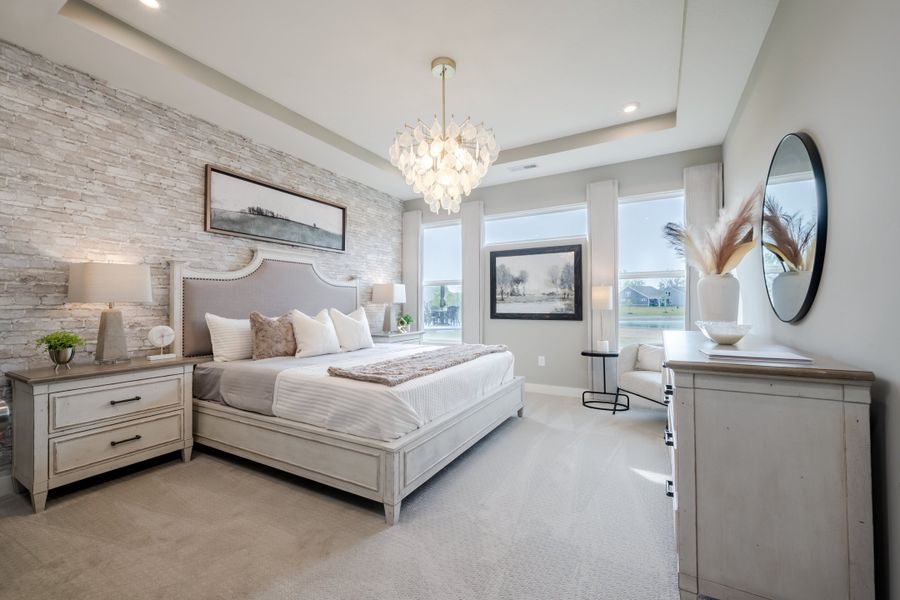 Representative furnished interior of a home built from the Amelia by Fischer Homes in Easton Park, Dallas (Image 27).