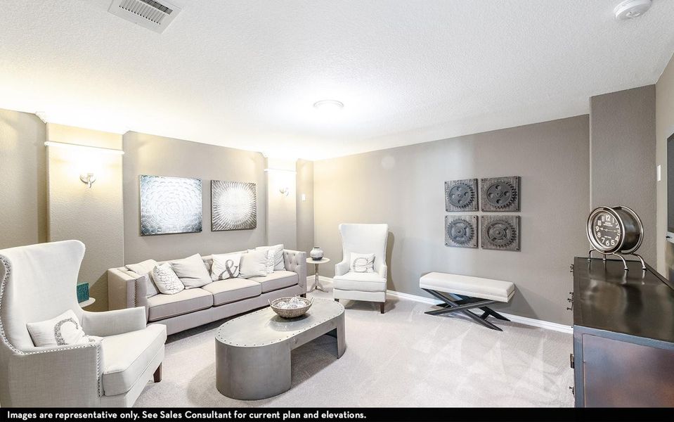 Furnished interior view inside a new home in Canterra Creek, Rosharon (Image 4).