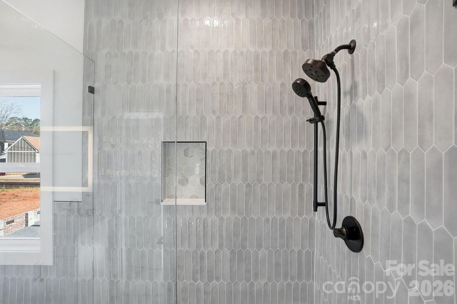 Floor to ceiling tile work