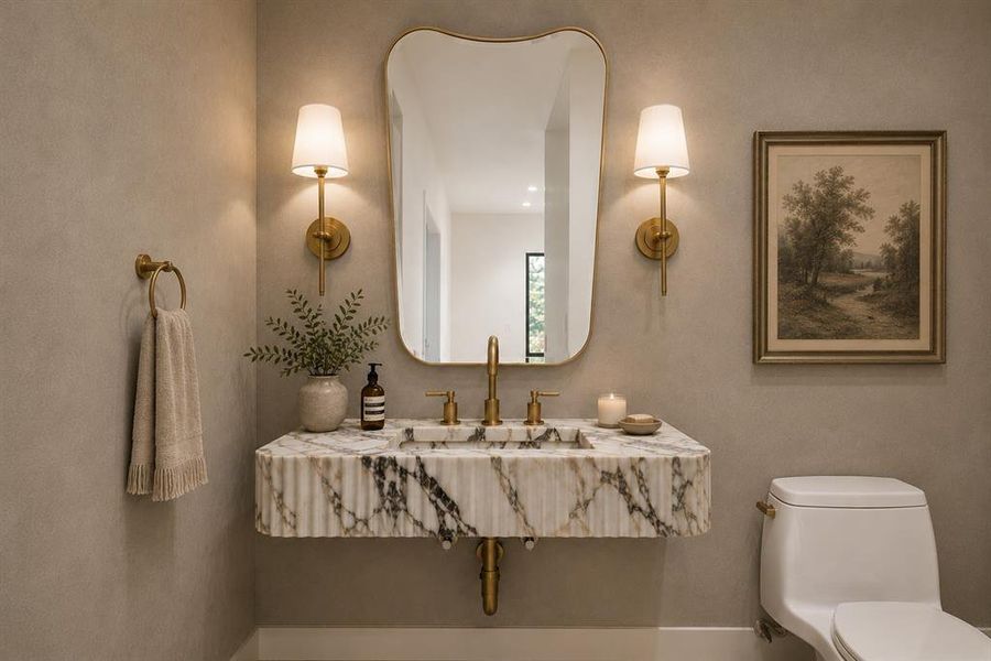 Furnished interior view inside a new home in , Weston (Image 10).