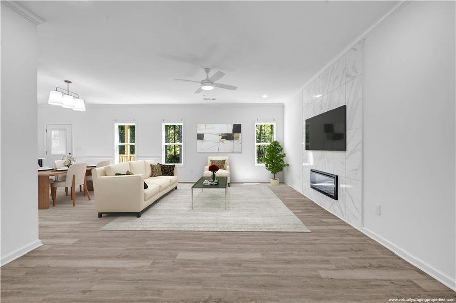 Furnished interior view inside a new home in , Fayetteville (Image 7).