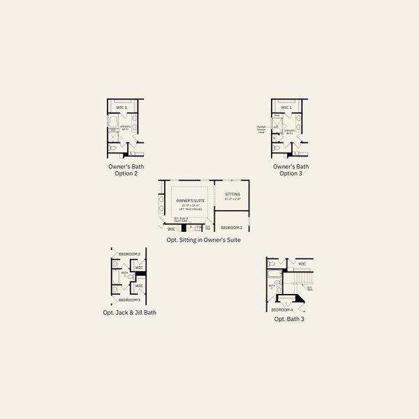 2D floor plan layout for the Continental by Pulte Homes in Cannon Run, Concord, NC (Image 4).