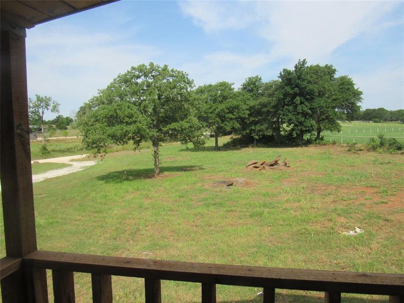view from the front porch