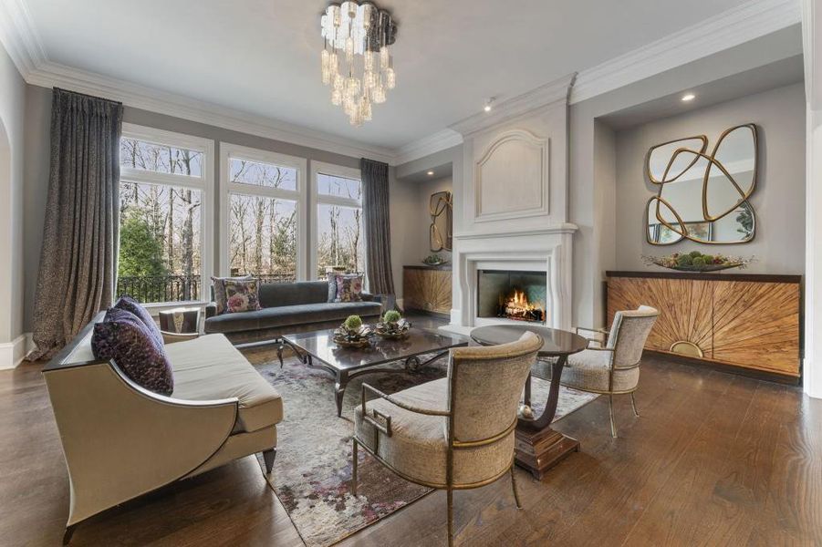 Furnished interior view inside a new home in , Johns Creek (Image 17).