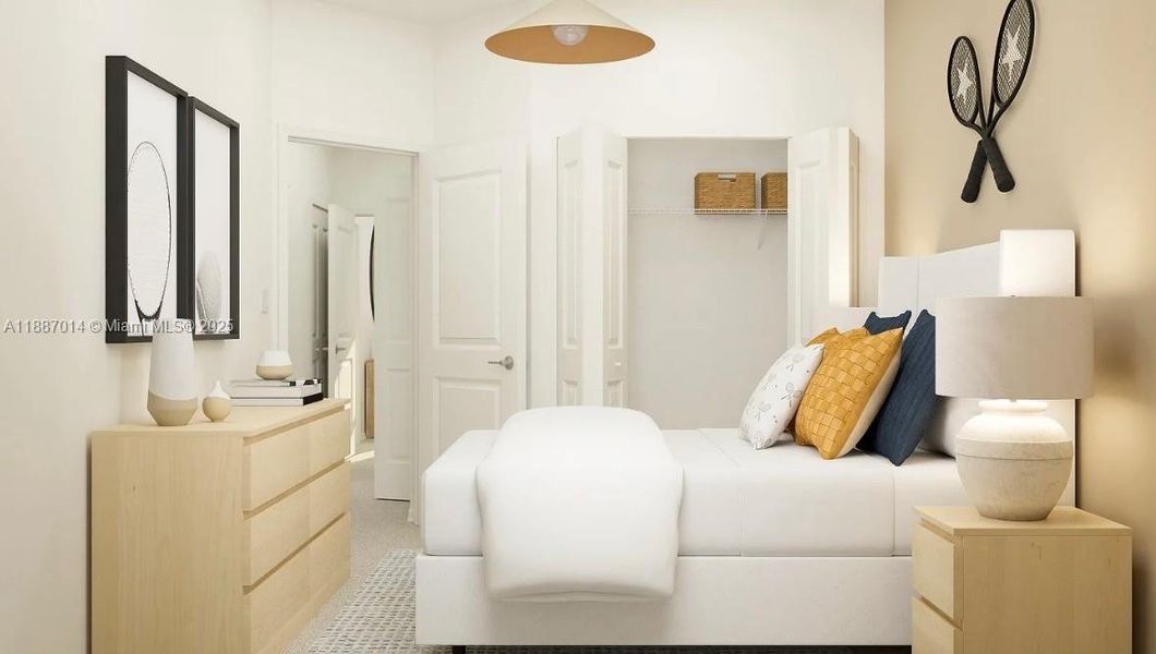 Furnished interior view inside a new home in , Miami (Image 10). Furnished interior view inside a new home in , Miami (Image 10).