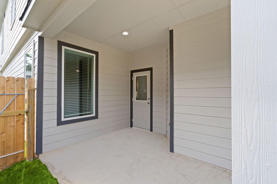 Exterior details and patio area of a home in Cypresswood Landing, Humble (Image 3). Exterior details and patio area of a home in Cypresswood Landing, Humble (Image 3).