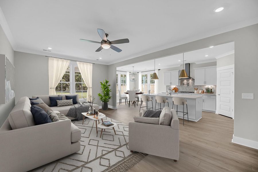 Furnished interior view inside a new home in Lochton, Summerville (Image 15). Furnished interior view inside a new home in Lochton, Summerville (Image 15).