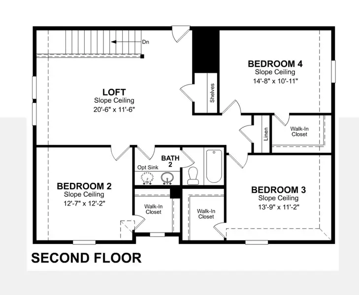 2D floor plan layout of this home in Saddle Creek Ranch, Cibolo, TX (Image 5). 2D floor plan layout of this home in Saddle Creek Ranch, Cibolo, TX (Image 5).