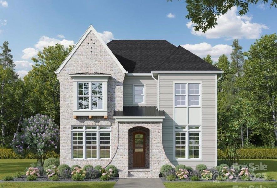 Front exterior of a new home in , Davidson, NC, highlighting curb appeal (Image 1).