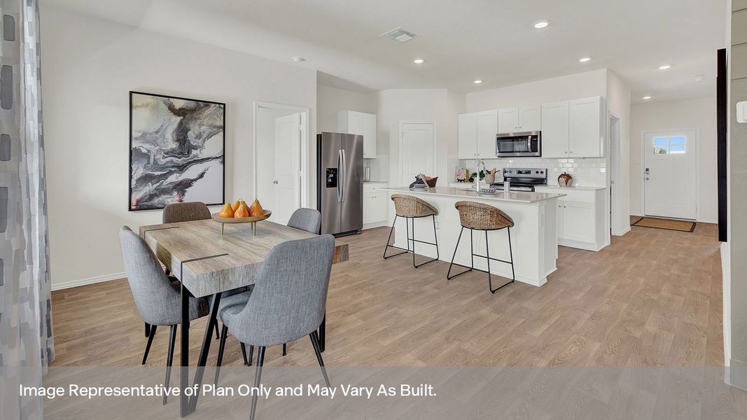 Furnished interior view inside a new home in Arroyo Ranch, Seguin (Image 11).