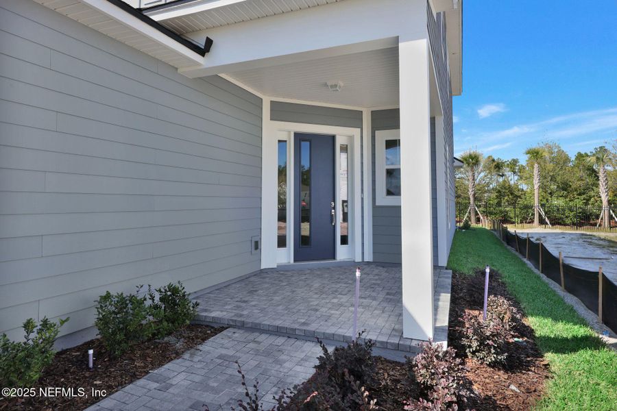 Exterior details and patio area of a home in Crosswinds at Nocatee, Nocatee (Image 26).