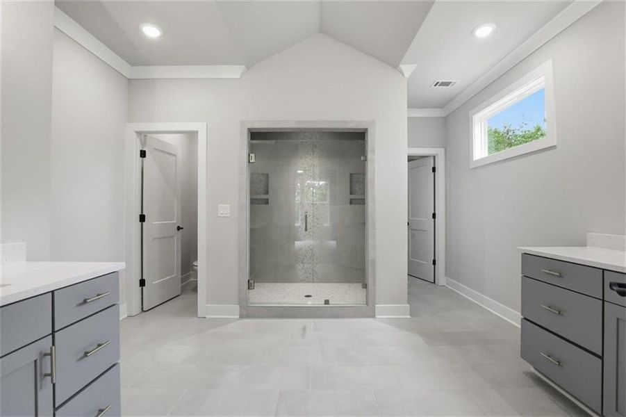 Furnished interior view inside a new home in , Clarkesville (Image 15).