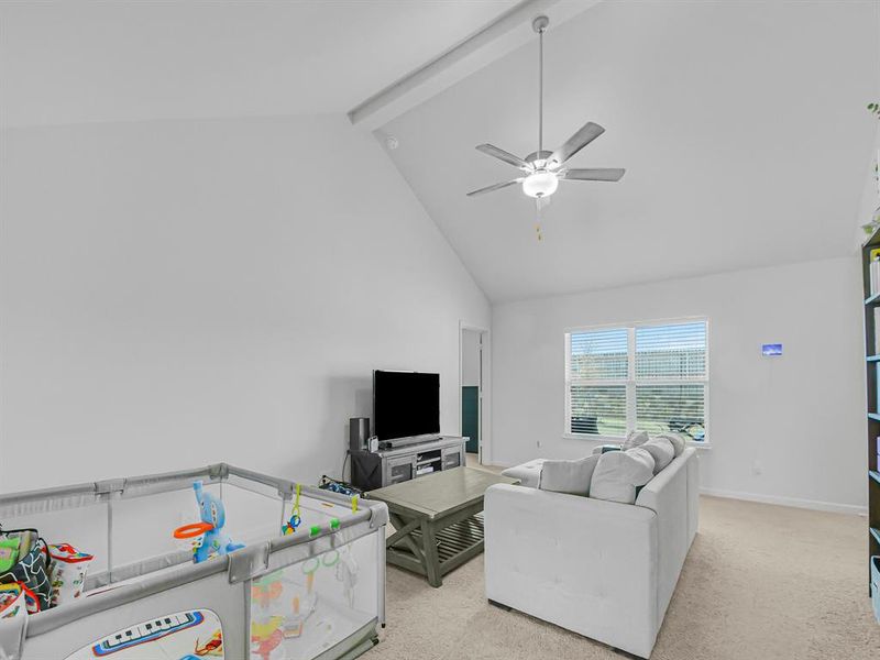 Furnished interior view inside a new home in Retreat at Fossil Creek, Fort Worth (Image 6). Furnished interior view inside a new home in Retreat at Fossil Creek, Fort Worth (Image 6).