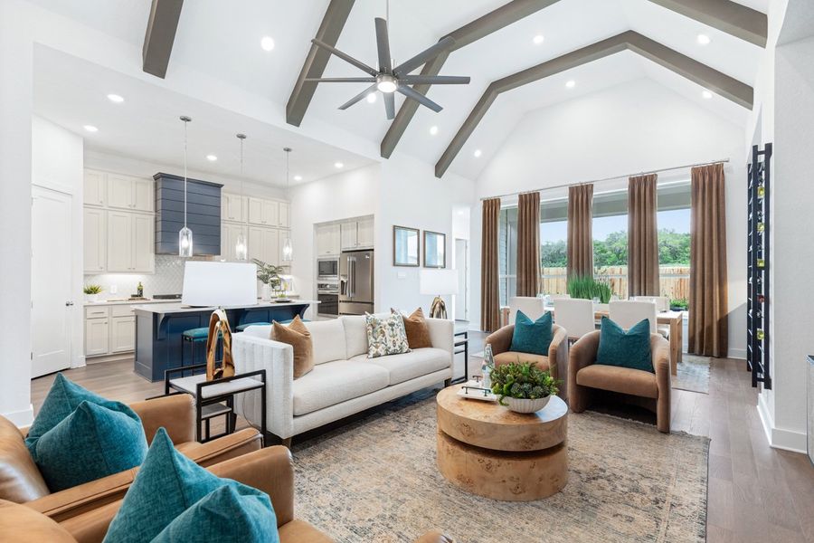 Representative Family Room - some options shown Representative Family Room - some options shown