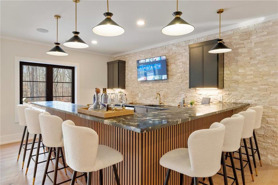 Furnished interior view inside a new home in , Canton (Image 58).