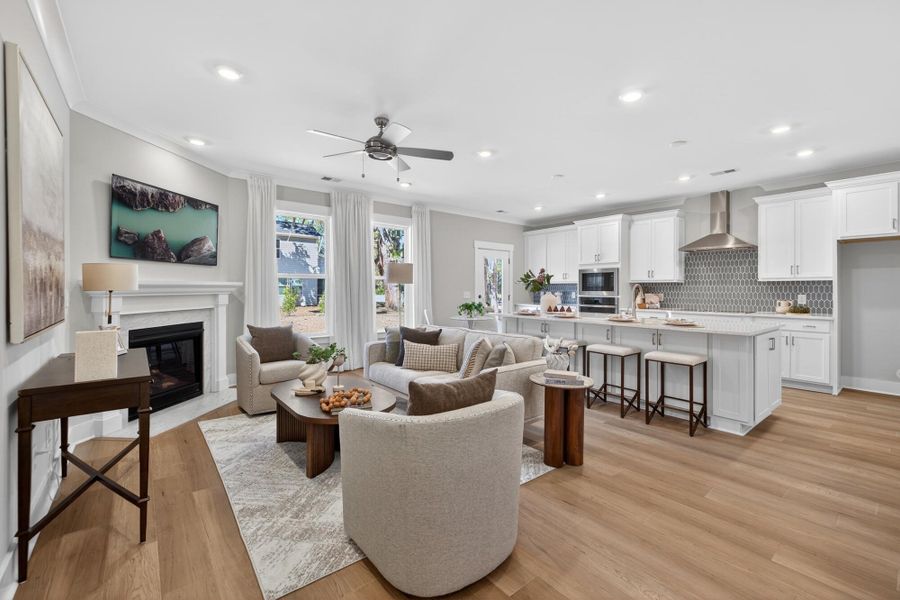 Furnished interior view inside a new home in Academy Park, Beaufort (Image 12).