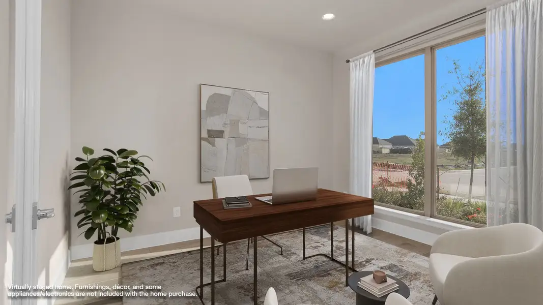 Representative furnished interior of a home built from the 3546W by Perry Homes in Jordan Ranch, Katy (Image 5).